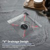 Boltigen Square Shower Drain, 304 Stainless Steel 4 inch Shower