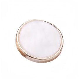 5PCS Gold White Pearl Buttons Fastener - Versatile Sewing Accessories for DIY Garment, Clothing, Handmade Projects, and Scrapbooking