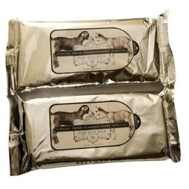 Beekman 1802 Pure Goat Milk Facial Cleansing Wipes, Two (2) 30 Count pack.