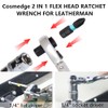 Cosmedge 2 in 1 Flex Head Ratchet Wrench for Leatherman