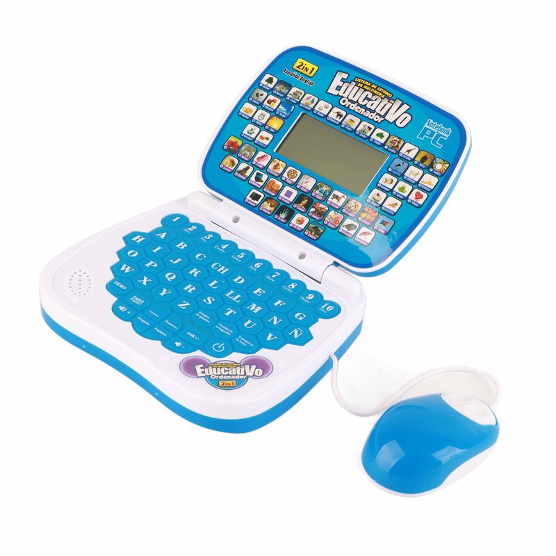 Kids Learning Machine English Spanish Music Function Interactive Educational Laptop