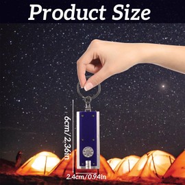 ZITUZY Pack of 12 Key Chain Torches, LED Torches, Key Fob for Children, Mini Torch Key Fob for Children's Party Gifts, Portable Travel Lamps, Camping (6 Colours)