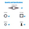 24Pcs Carbide Lathe Chisels Set - 4 Shapes (11mm Square,