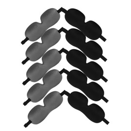 Baluue 10PCS Contoured Sleep Mask Lightweight Comfortable Light Blocking Eye Covers for Travel Airplane Use and Nighttime Rest Soft Eye Shade for Men Women