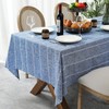Chassic 60 x 104 inches Farmhouse Style Linen tablecloths, Wrinkle