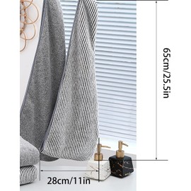 Toalla de Microfibra de 2 Piezas para el Pelo, Turbante para el Cabello, Turbante con botón, Toalla de Microfibra para el Pelo, Toalla de Microfibra para el Pelo para Mujeres, Cabello Largo