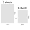 ARKRAFT 4 sheet gift wrapping paper 90 x 65 cm