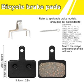 Saijer Fahrrad Scheiben Bremsbeläge,7 Paar Fahrrad Bremsbeläge Scheibenbremse Halbmetall Radfahren Scheibenbremsbelag Leise Resin Fahrradzubehör für Avid Mechanische Scheibenbremse (M315)