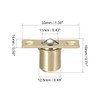sourcing map Door Cabinet Closet Drawer 12.5mm Shaft Dia Brass