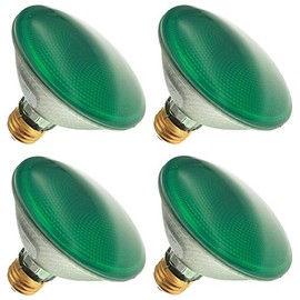 Industrial Performance 75PAR30/H/G 130V, 75 Watt, PAR30, Medium Screw (E26) Base Transparent Green Light Bulb (4 Bulbs)