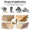 XDENGP 2PCS Bevel Style Rail and Stile Router Bits Set