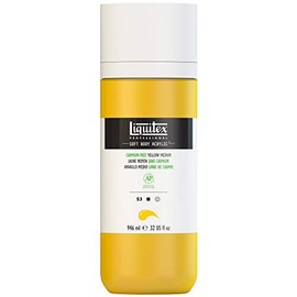 Liquitex Professional Soft Body Acrylic Paint 32-oz bottle, Cadmium-Free Yellow Medium