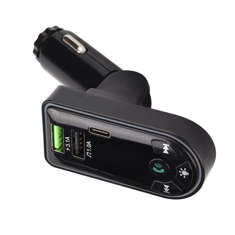 Car MP3 Player Hands Free Stereo Dual USB Charging Bluetooth