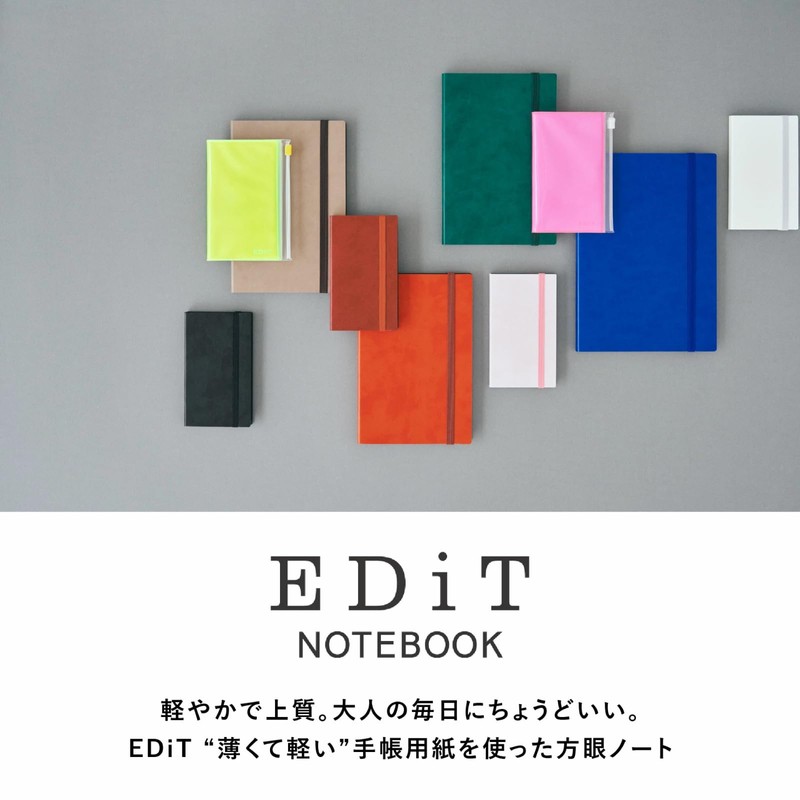 EDiT Marks EDI-NB29-RFL Graph Notebook Using Planner Paper A5 Refill