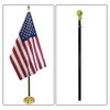 8ft Black Aluminum Flag Pole (Ball Top)