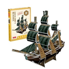Cubic Fan S3031h Queen Ann's Revenge Mini Model 3D Puzzle Paper Craft Kids