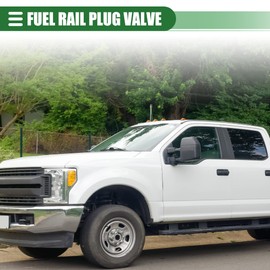 Motoforti Fuel Rail Plug & O-Ring, for Dodge for Ram 6.7 Diesel 2007.5-2018, Aluminum, 113073001, Silver Tone, 1 Set