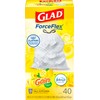 Glad ForceFlex Tall Kitchen Drawstring Trash Bags, 13 Gal, Gain