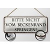 FEMER Tin Sign with German Text 27 x 10 cm