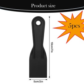 5 PCS 2 Inch Putty Knife, Flexible Plastic Paint Scraper Tool for Taping Drywall Wall Painting Putty Knife Set Plastic Spreader Spackle ToolFor Spackling Patching