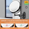Auxmir 1X/30X Wall Mounted Makeup Mirror with Light, 8" Rechargeable