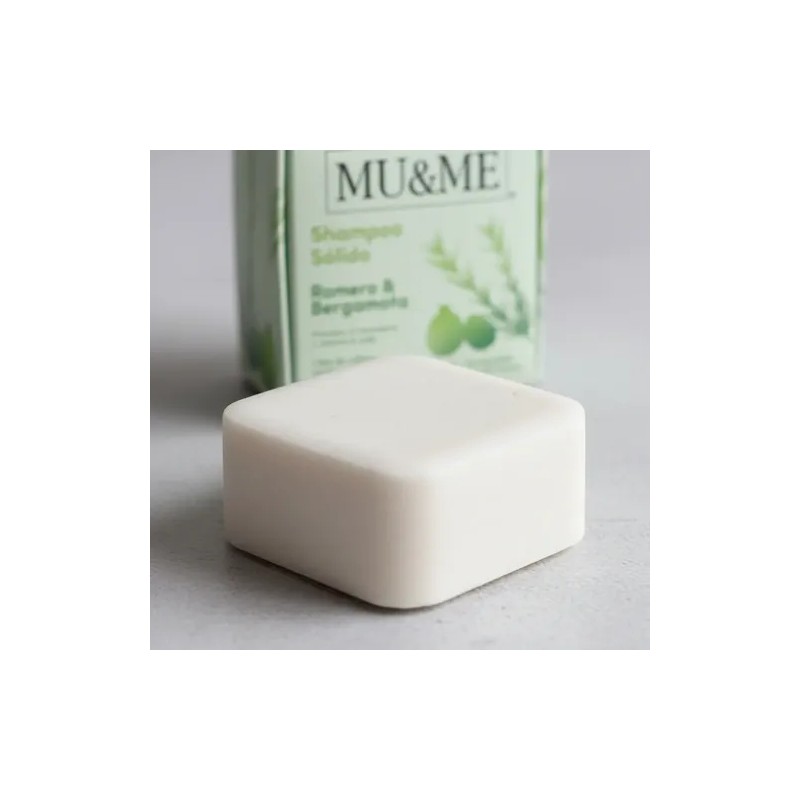 Shampoo Solido Mu&me Romero & Bergamota Crecimiento 140gr