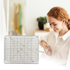 Square Up Slotted Quilting Ruler, Multifunctional Patchwork Quilting Acrylic Ruler for Cutting Fabric, Craft Patchwork, DIY Sewing Accessories