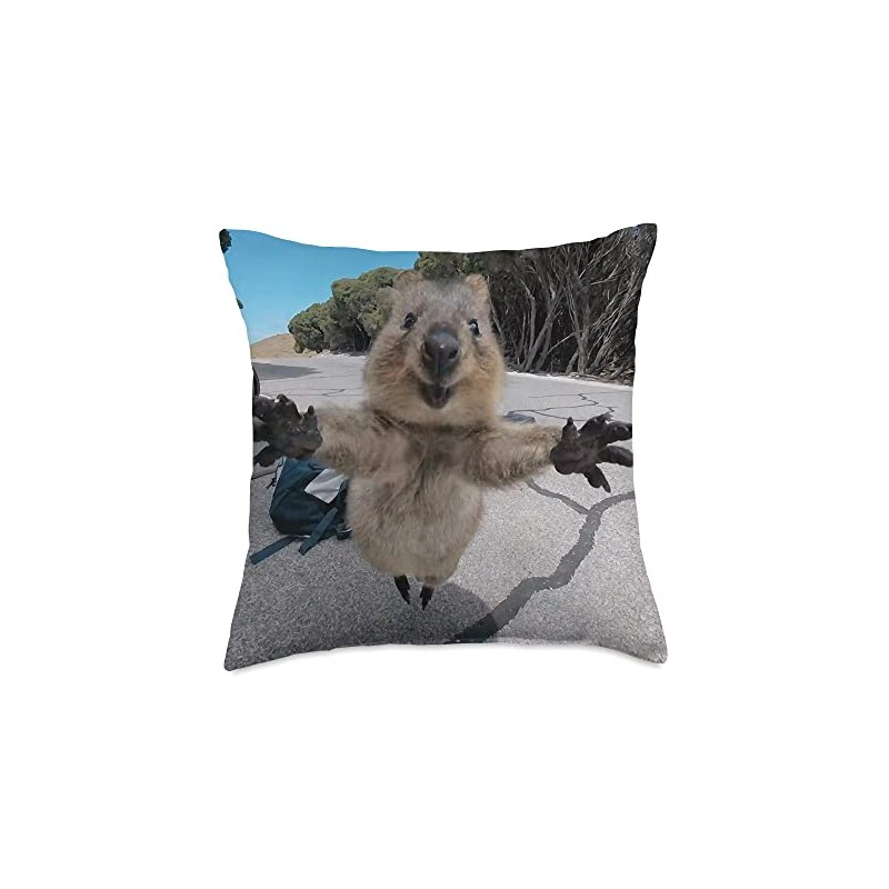 Be Happy.. Like A Quokka Throw Pillow