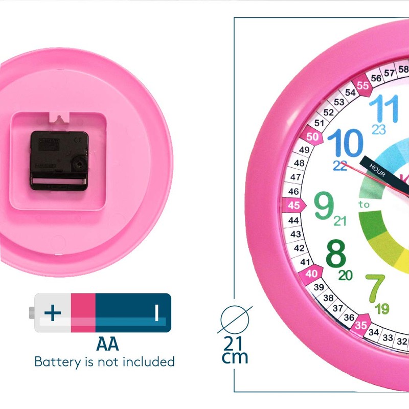 Kiddus Kid’s Wall Clock Analogue Time Teacher with Time Learning