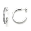 Zoe R Sterling Silver Micro Pave Hand Set Cubic Zirconia