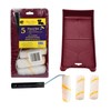 Bates Paint Tray Set - 5pcs, 4-Inch Roller Kit, Small