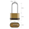 CINCINNO 4 Digit Combination Lock, Heavy Duty Combo Padlock with