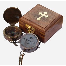 First Communion Gifts for Boys | Confirmation Compass Gifts for Teenage Boys | Confirmation Gifts for Men | Baptism Gift for Adult Man