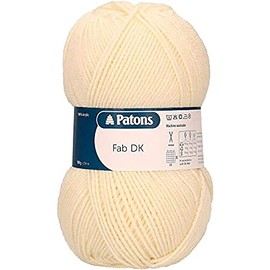 Patons Knitting Yarn, Acrylic, Cream, one Size