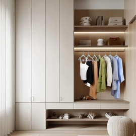 ManGotree Pants Hangers with Movable Clips, Non-Slip Velvet Skirt Hangers, Space-Saving Clothes Hangers for Pants, Skirts, Shirts, Coats, Dresses (32 Pack, Blue)