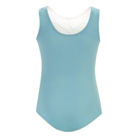 GK Stars Gymnastics & Dance Leotard for Girls and Toddlers - Activewear One Piece Outfit in Fun Colorful Prints (Child Large, Rainbow Starburst)