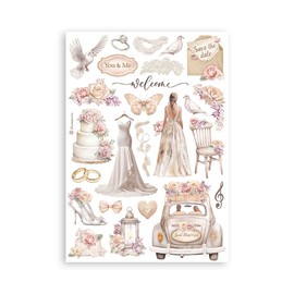 STAMPERIA INTERNATIONAL, KFT Washi Album 8 Sheets A5 - Romance Forever