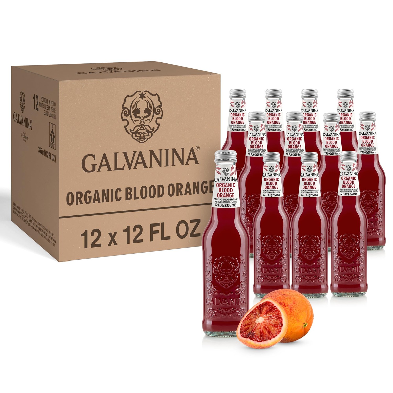 Galvanina - Blood Orange With Pulp - Premium Organic Italian Sparkling ...