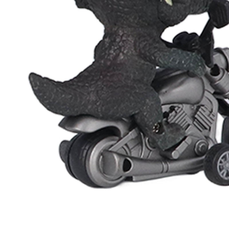 4Pcs Dinosaur Motorbike Toy Motorcycle PVC Pull Car Home Decoration