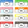 BT-Label Pack of 90 Moving Labels XXL 21 x 10