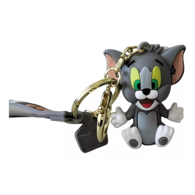 Movasa Duo Llavero Tom Y Jerry De Goma Con Gancho