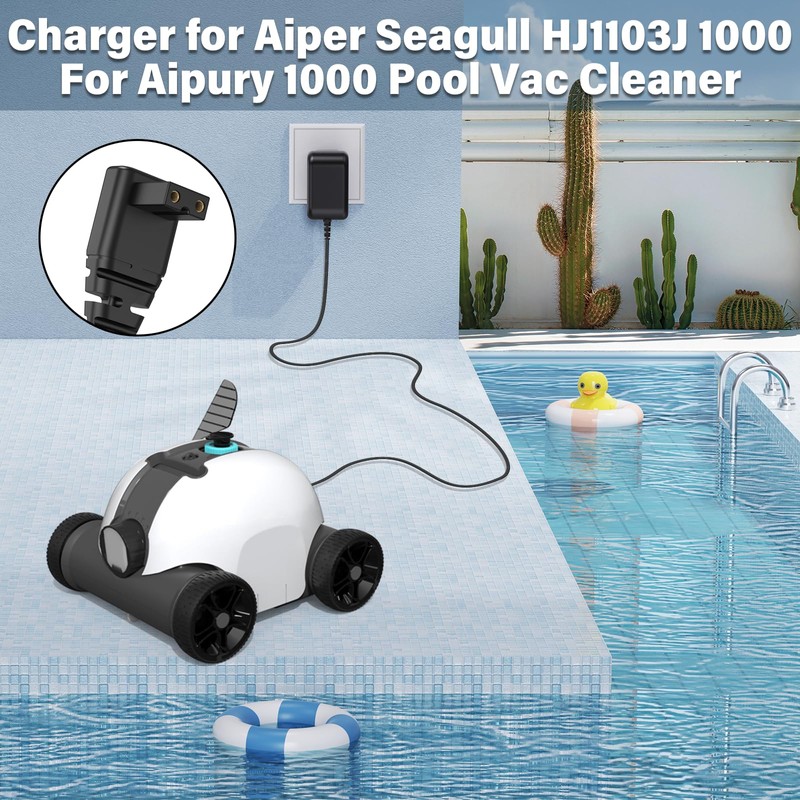 12.6V for Aiper Seagull HJ1103J 1000 Cordless Robotic Pool Vacuum