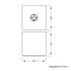 ledscom.de Hito Table Lamp, Switch, USB, Real Wood (Rubber Tree),