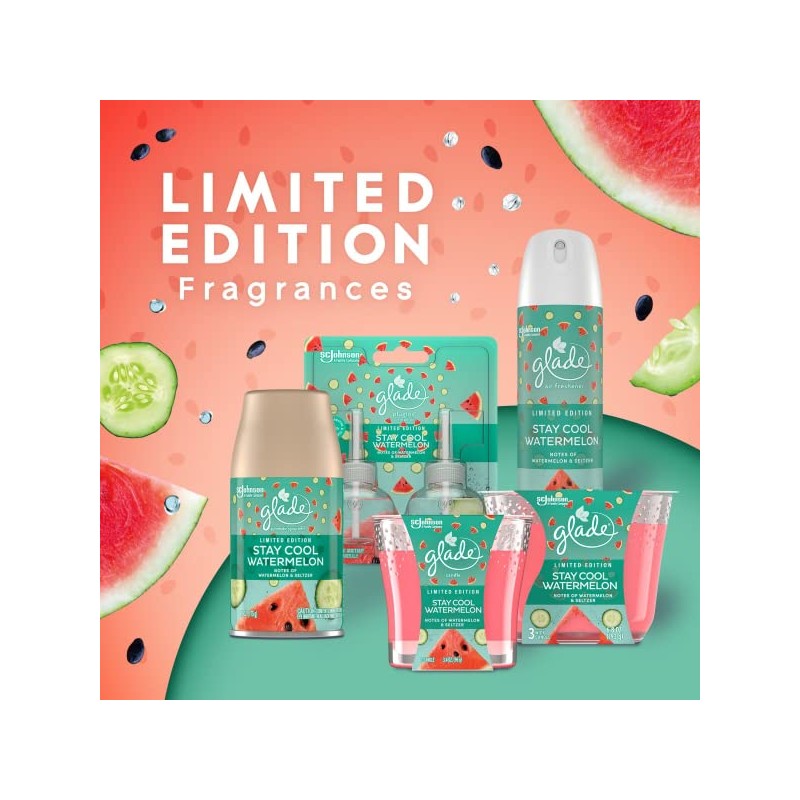 Glade AREA_DEODORIZER (Stay Cool Watermelon, 6.2 Ounce (Pack of 1))