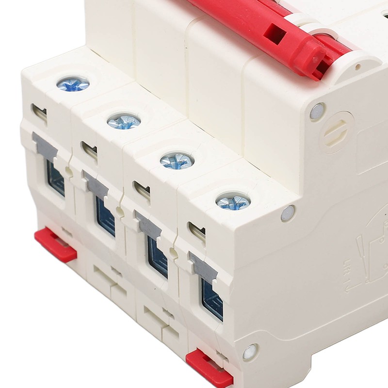 4P Miniature Circuit Breaker DIN Rail Mounting Overload Protection Switch