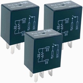 871E-1A-D-R1 U15 Relay (3-Pack), 12VDC 35A 4-Pin SPST Automotive Relay Compatible with Jeep Grand Cherokee, Dodge Durango, Ram 1500, Fixes Fuel Pump Stalling & AC Compressor P0230 Errors