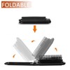 2 Pcs Foldable Hair Brush with Mirror Portable Travel Hair