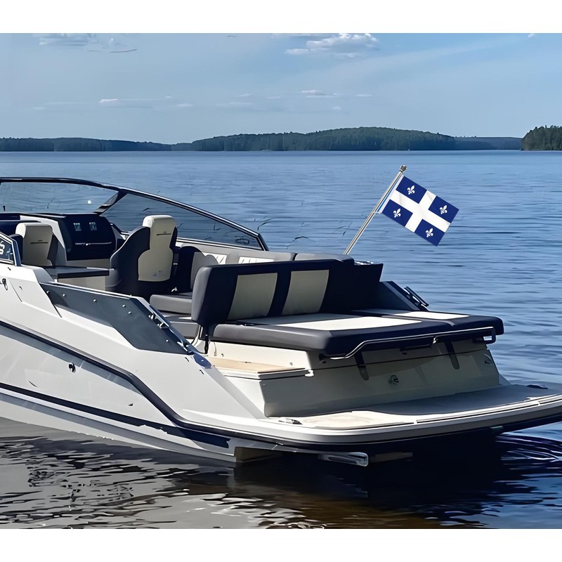 12x18 Inch Quebec Flag,30x45 cm Nautical Canada Province Quebec Flag,Small