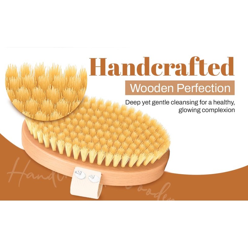 DSG PRO Firm Exfoliating Body Brush – Beech Wood &
