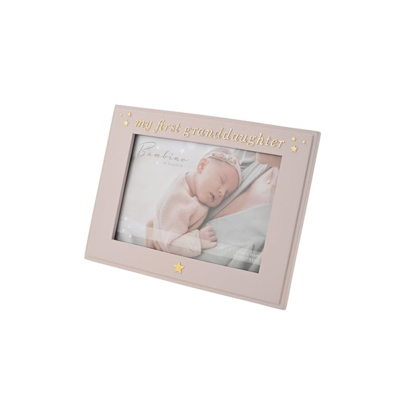 Bambino by Juliana Pink Rectangular Horizontal Picture Photo Frame 6"